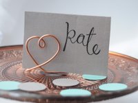 life and lisa Place Card Holders from Wire